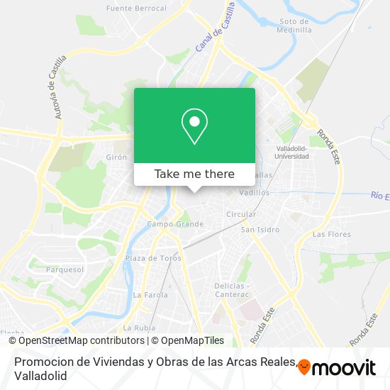 Promocion de Viviendas y Obras de las Arcas Reales map