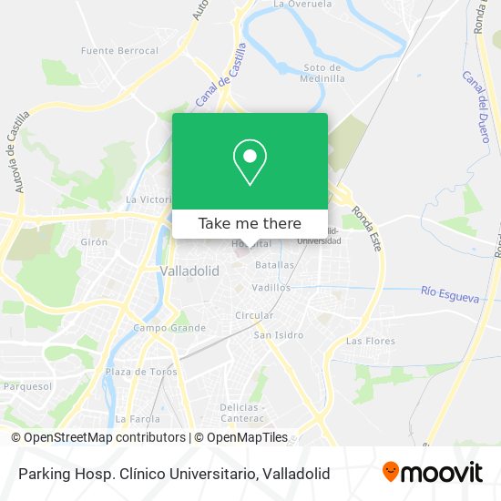 Parking Hosp. Clínico Universitario map