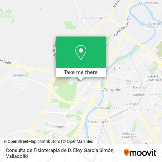 Consulta de Fisioterapia de D. Eloy García Simón map