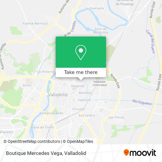 Boutique Mercedes Vega map