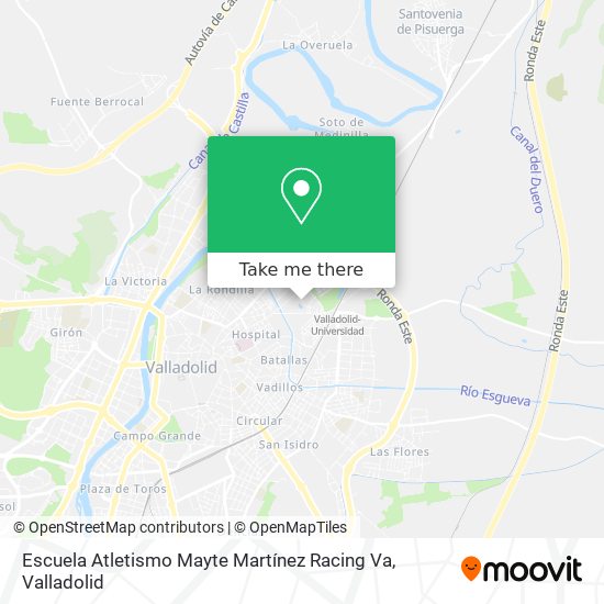 Escuela Atletismo Mayte Martínez Racing Va map