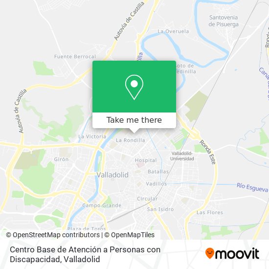 Centro Base de Atención a Personas con Discapacidad map