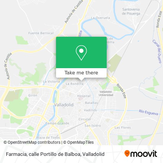 Farmacia, calle Portillo de Balboa map