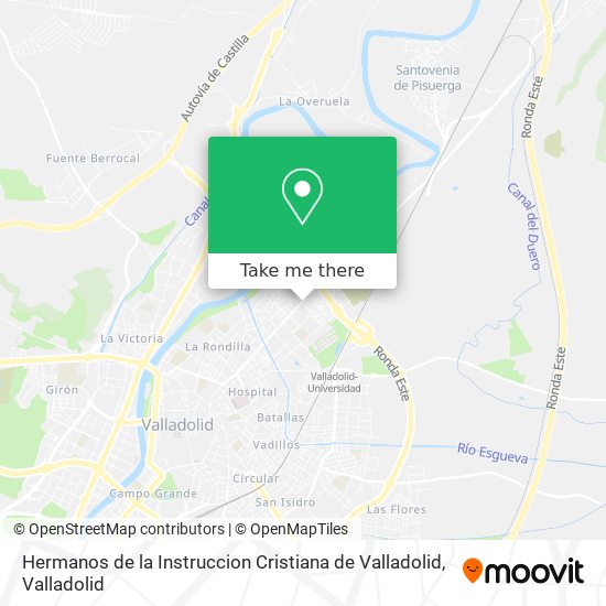 Hermanos de la Instruccion Cristiana de Valladolid map