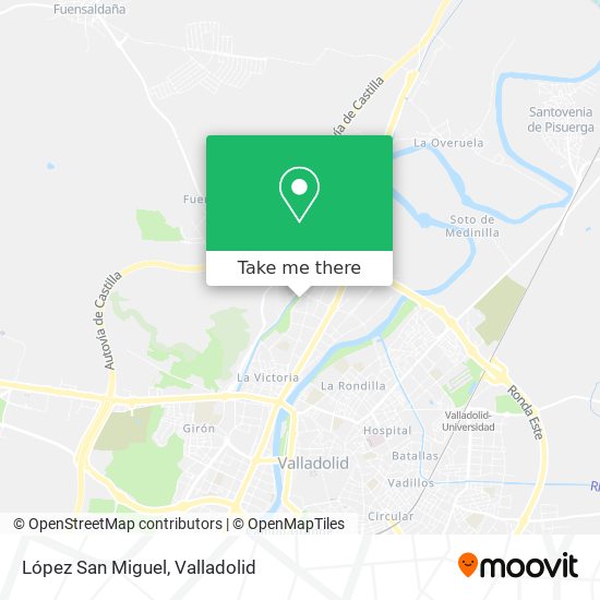 López San Miguel map