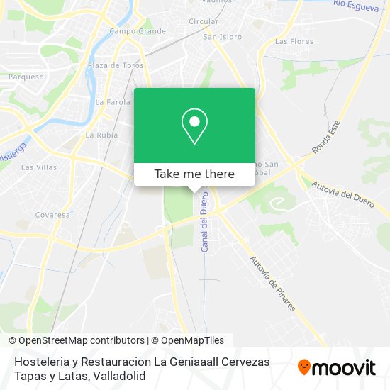 Hosteleria y Restauracion La Geniaaall Cervezas Tapas y Latas map