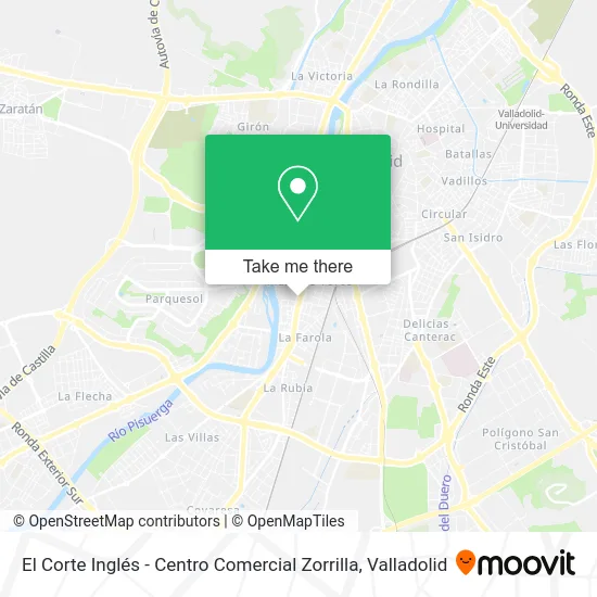 El Corte Inglés - Centro Comercial Zorrilla map