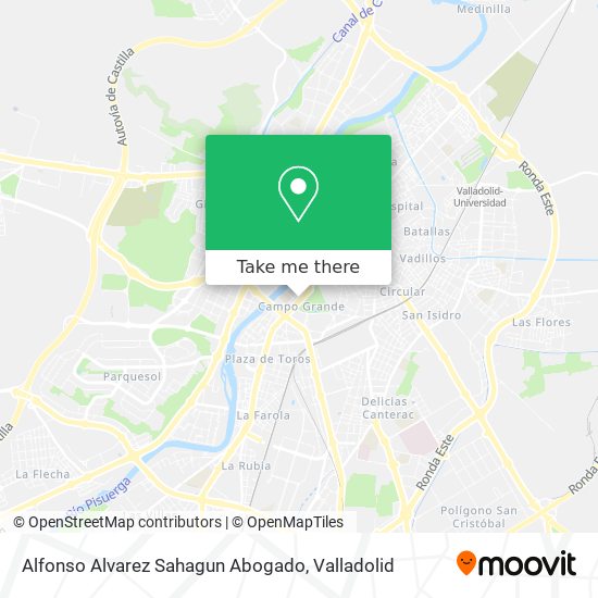 Alfonso Alvarez Sahagun Abogado map
