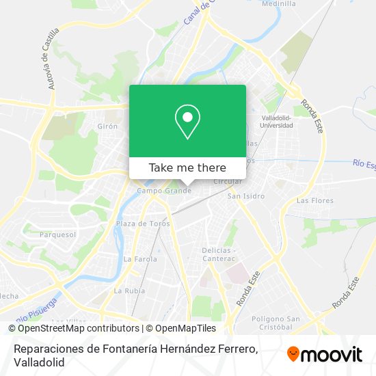 Reparaciones de Fontanería Hernández Ferrero map