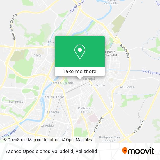 Ateneo Oposiciones Valladolid map