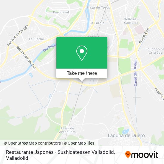 Restaurante Japonés - Sushicatessen Valladolid map