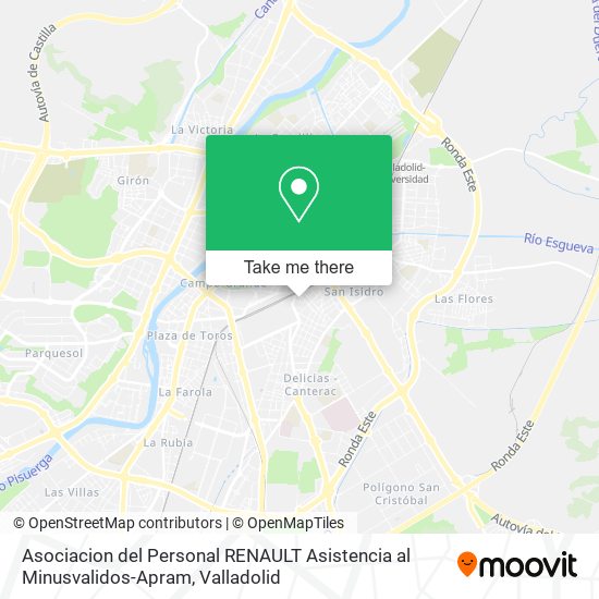 Asociacion del Personal RENAULT Asistencia al Minusvalidos-Apram map