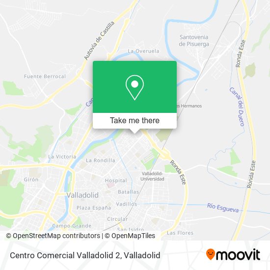 mapa Centro Comercial Valladolid 2