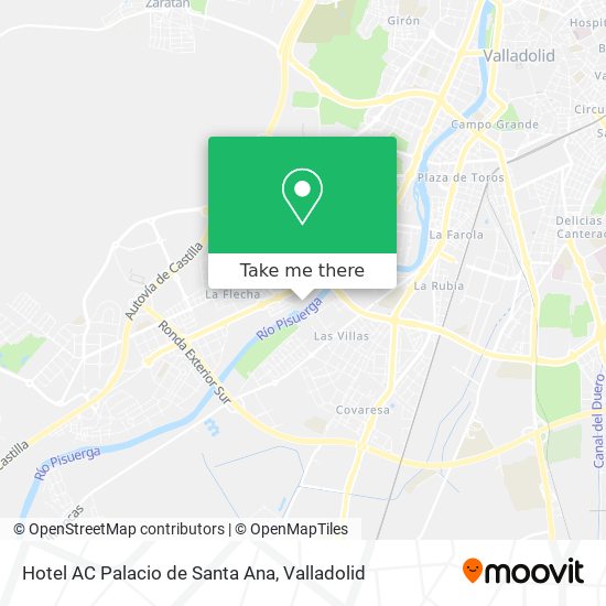 Hotel AC Palacio de Santa Ana map