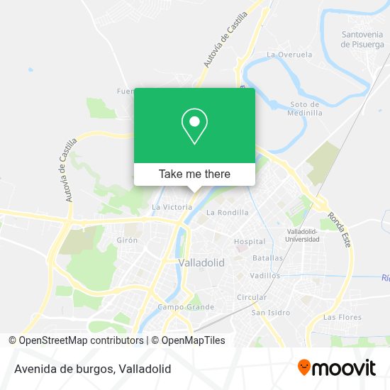 How to get to Avenida de burgos in Valladolid by Bus?