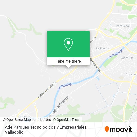 Ade Parques Tecnológicos y Empresariales map