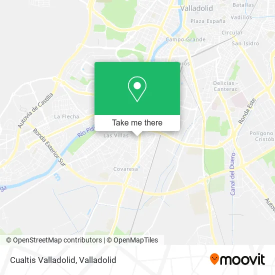 Cualtis Valladolid map