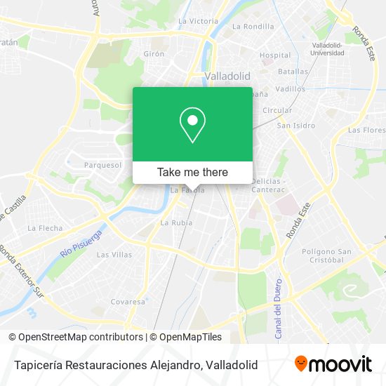Tapicería Restauraciones Alejandro map