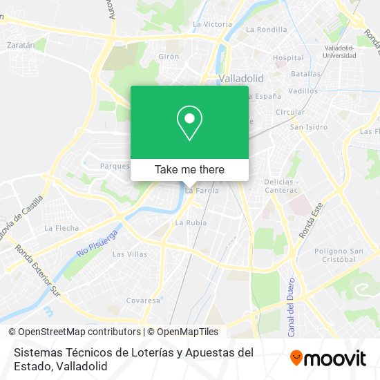 Sistemas Técnicos de Loterías y Apuestas del Estado map