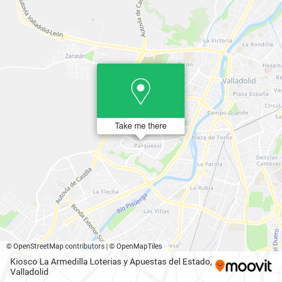 mapa Kiosco La Armedilla Loterias y Apuestas del Estado