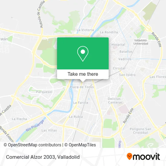 Comercial Alzor 2003 map