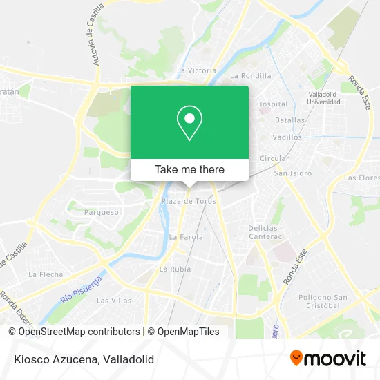 Kiosco Azucena map