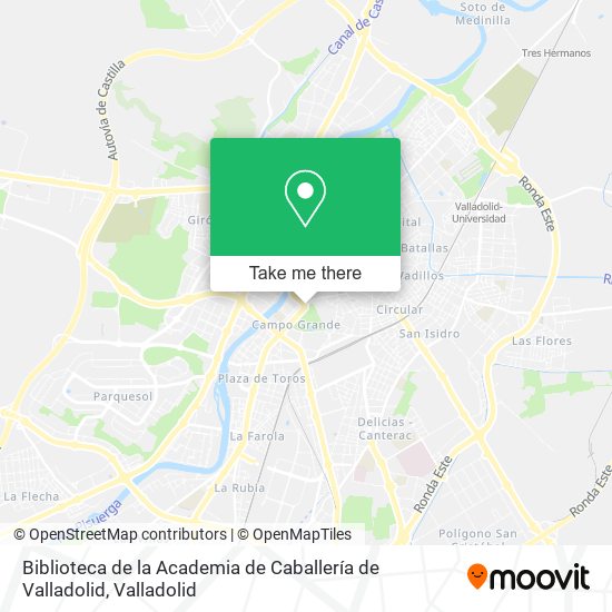Biblioteca de la Academia de Caballería de Valladolid map