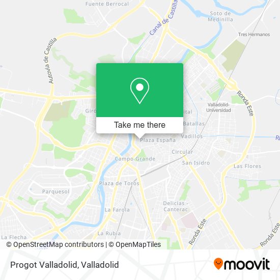 mapa Progot Valladolid
