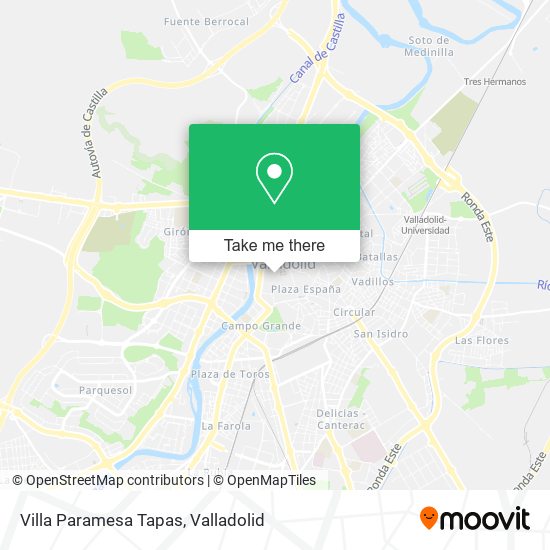 Villa Paramesa Tapas map