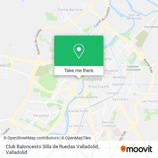 Club Baloncesto Silla de Ruedas Valladolid map