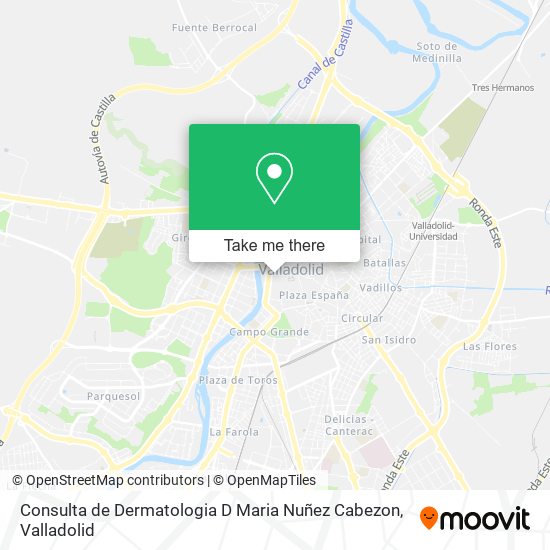 Consulta de Dermatologia D Maria Nuñez Cabezon map
