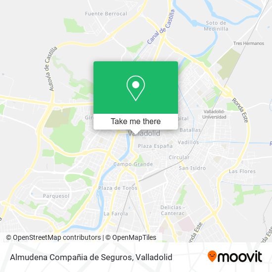 mapa Almudena Compañia de Seguros