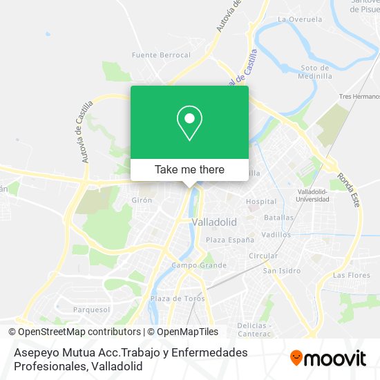 mapa Asepeyo Mutua Acc.Trabajo y Enfermedades Profesionales