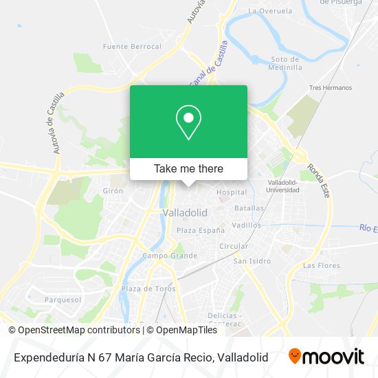 Expendeduría N 67 María García Recio map