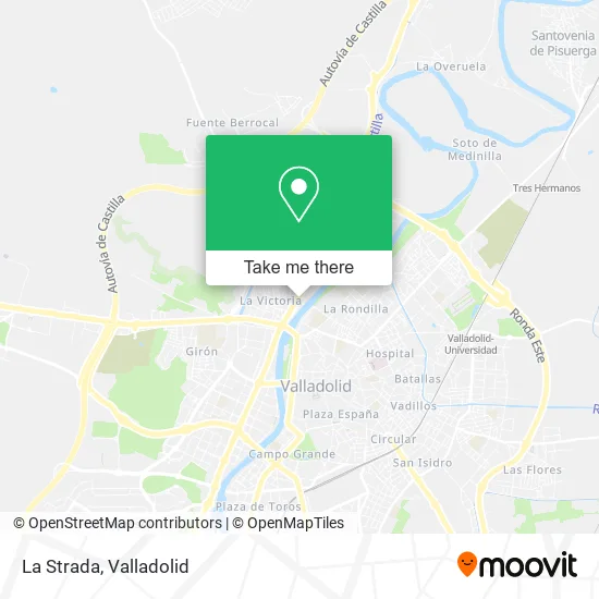 La Strada map