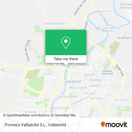 Pomesa Valladolid S.L. map