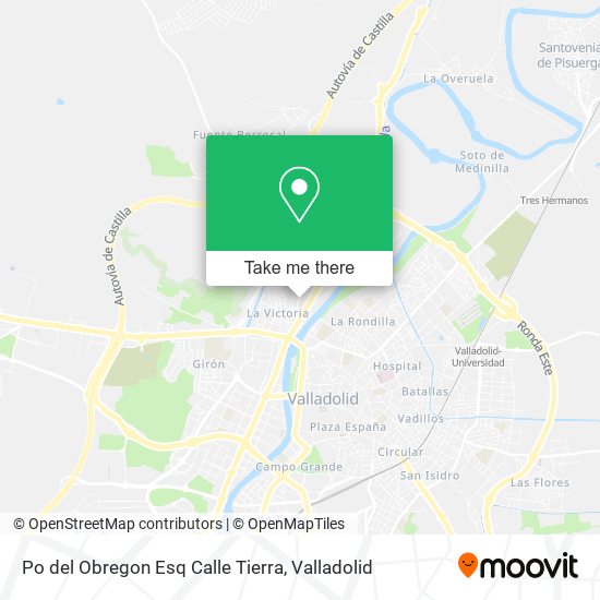 Po del Obregon Esq Calle Tierra map