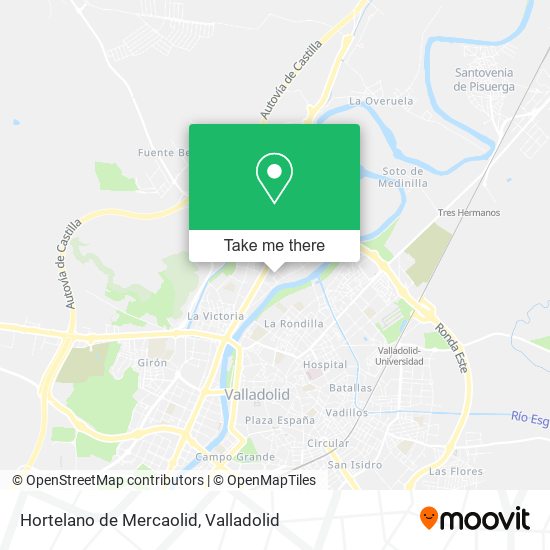Hortelano de Mercaolid map