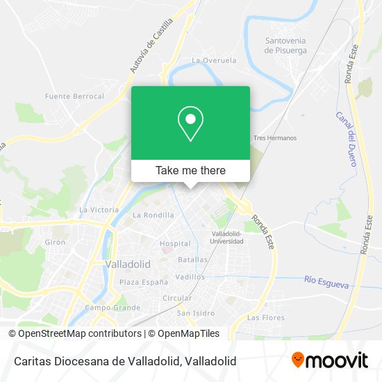 Caritas Diocesana de Valladolid map