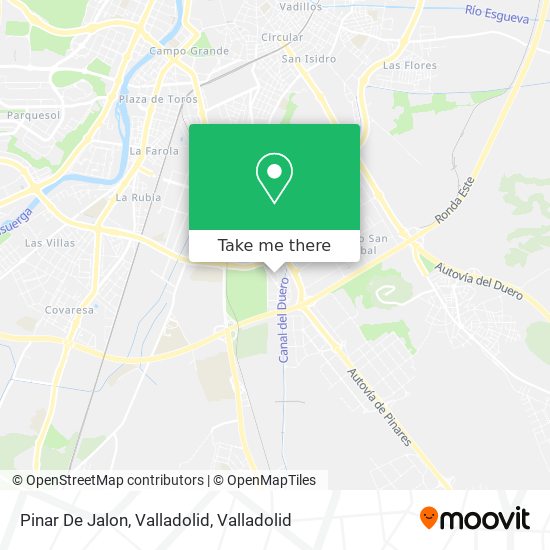 Pinar De Jalon, Valladolid map