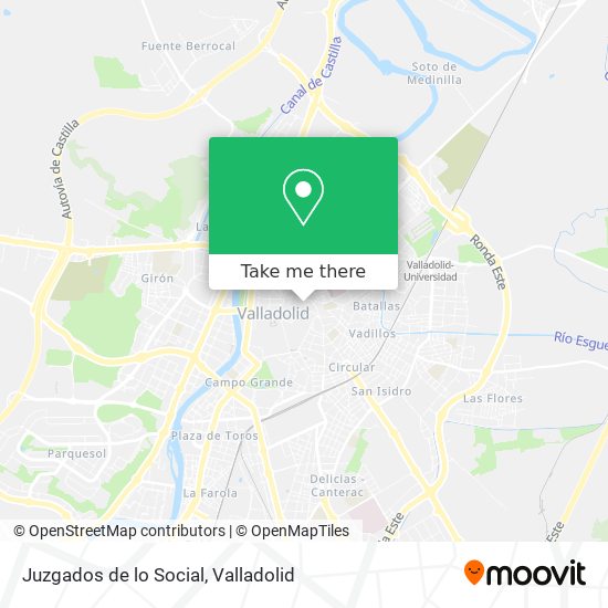 Juzgados de lo Social map