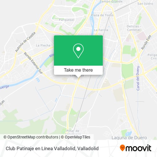 mapa Club Patinaje en Línea Valladolid