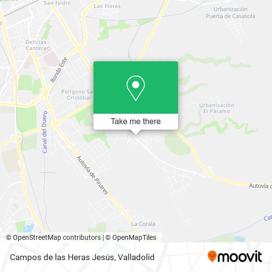 mapa Campos de las Heras Jesús