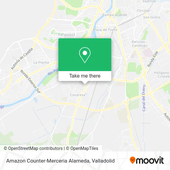 Amazon Counter-Merceria Alameda map