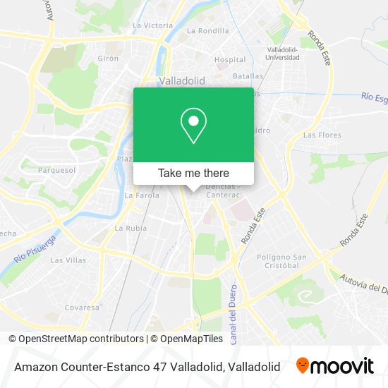Amazon Counter-Estanco 47 Valladolid map
