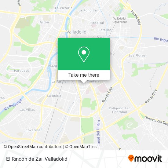 El Rincón de Zai map