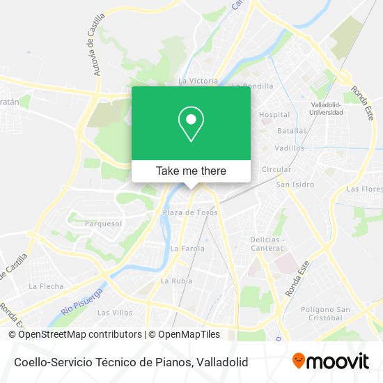 Coello-Servicio Técnico de Pianos map