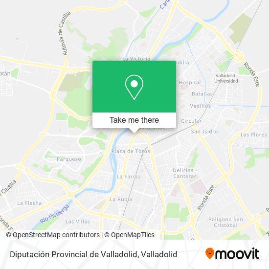Diputación Provincial de Valladolid map