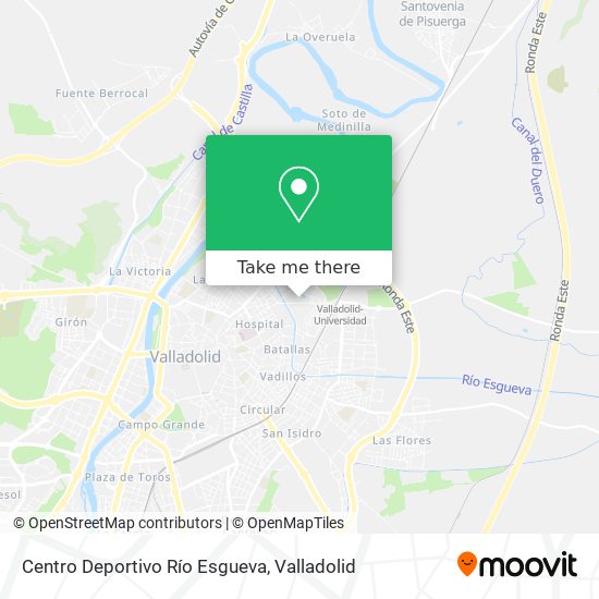 Centro Deportivo Río Esgueva map