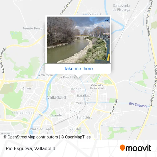 Rio Esgueva map